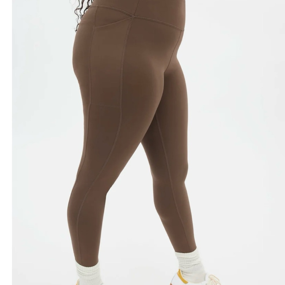 Girlfriend Collection Brown Women's Leggings